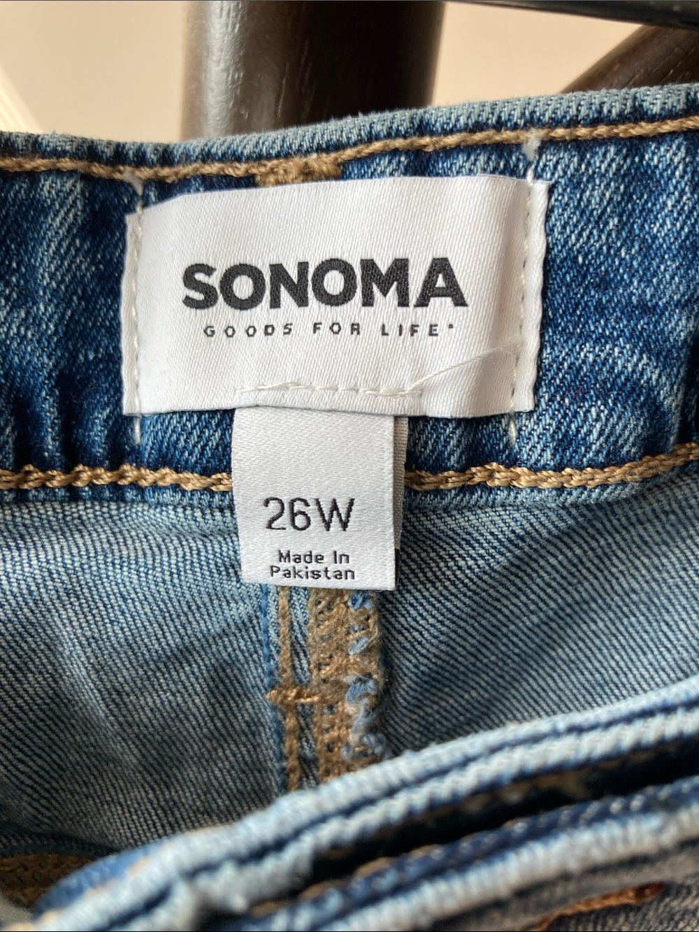 Sonoma high rise straight leg jean casual plus size jean 26W - Picture 6 of 17